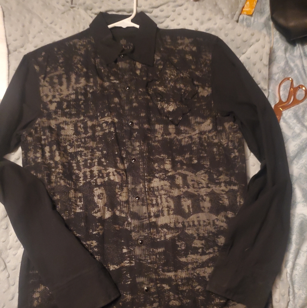 brand new long sleeve pearl snap